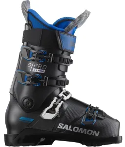 Salomon S/Pro Alpha 120 EL Black/Race Blue 27/27,5 Zjazdové lyžiarky