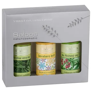 Saloos Bio Body And Massage Oils Aloe Vera & Meadow Flowers & Ricin darčeková sada (s regeneračným účinkom) #142133