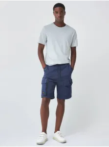 Dark blue Mens Shorts with Salsa Jeans Loose Pockets - Men