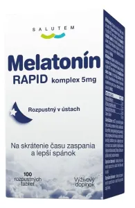 Melatonin RAPID komplex 5mg, na rýchle zaspanie, 100 ks rozpustných tabliet
