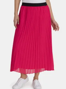 Ružová dámska plisovaná midi sukňa SAM 73 #8663999