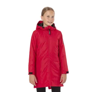 Červená dievčenská dlhá bunda SAM 73