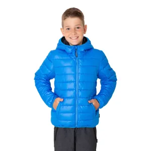 Modrá chlapčenská prešívaná zimná bunda s kapucňou SAM 73 Jonah #588831
