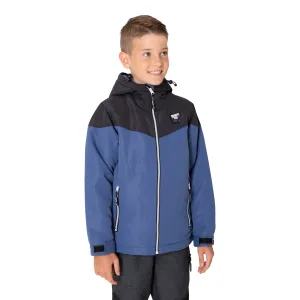 Čierno-modrá chlapčenská zimná bunda s kapucňou SAM 73 Luke #588838