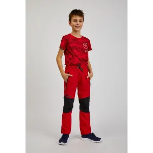 Čierno-červené detské športové nohavice SAM73 Jonathan #5838447