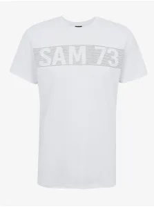 Biele pánske tričko SAM 73 Barry