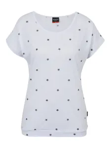 Biele dámske vzorované tričko SAM 73 Roxanne #590137