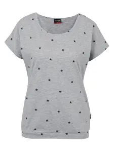 Svetlošedé dámske vzorované tričko SAM 73 Roxanne #590131