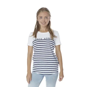 Modro-biele dámske pruhované tričko SAM 73 #679740