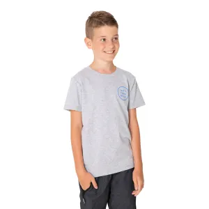 Svetlošedé chlapčenské tričko s potlačou SAM 73 #680150