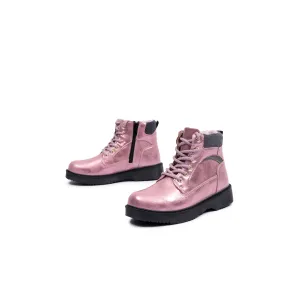 Ružové dievčenské členkové metalické topánky SAM 73 Thordia