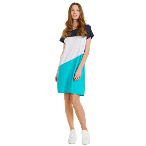 Voľnočasové šaty pre ženy SAM 73 - modrá, biela, tmavomodrá #590013