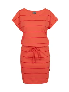 Oranžové dámske pruhované šaty SAM 73 Francine #671839