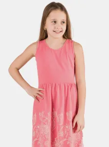 Ružové dievčenské kvetované šaty SAM 73 #588934