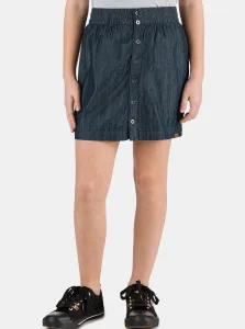 Tmavomodrá dievčenská rifľová sukňa s gombíkmi SAM 73 #680581