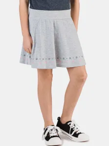 Svetlošedá dievčenská vzorovaná sukňa SAM 73 #680575