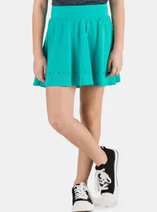 Zelená dievčenská vzorovaná sukňa SAM 73