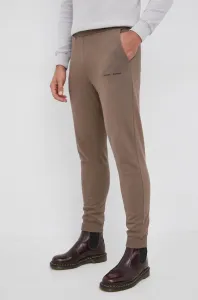 Bavlnené nohavice Samsoe Samsoe pánske, hnedá farba, jednofarebné #189899