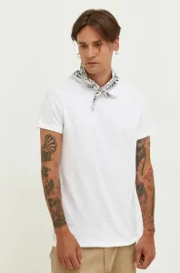 Bavlnené tričko Samsoe Samsoe biela farba, jednofarebný #8766446