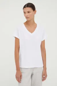 Bavlnené tričko Samsoe Samsoe biela farba #9081803