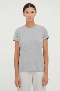 Bavlnené tričko Samsoe Samsoe šedá farba