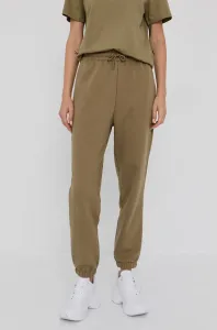 Nohavice Samsoe Samsoe dámske, béžová farba, jogger, vysoký pás #165590