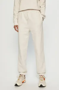 Nohavice Samsoe Samsoe dámske, biela farba, jogger, vysoký pás #165588