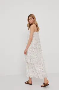 Šaty Samsoe Samsoe biela farba, maxi, áčkový strih #170654