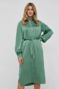 Šaty Samsoe Samsoe zelená farba, midi, oversize #187265