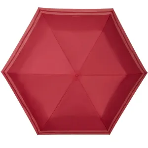 Samsonite Skládací automatický deštník Pocket Go - tmavě červená