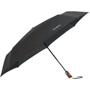 Samsonite Skládací automatický deštník Wood Classic S Short - černá