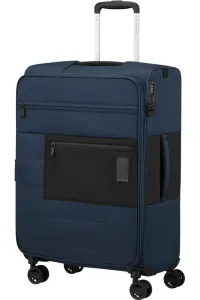 Samsonite Látkový cestovní kufr Vaycay M EXP 68/74 l - tmavě modrá
