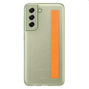 EF-XG990CME Samsung Clear Strap Kryt pro Galaxy S21 FE Olive Green