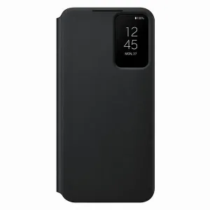 Diárové puzdro Samsung na Samsung Galaxy S22 5G S901 EF-ZS901CBE Clear View čierne