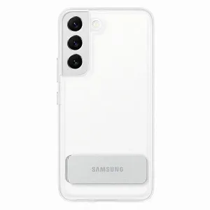 Samsung Galaxy S22 5G Priehľadný zadný kryt so stojančekom priehľadný