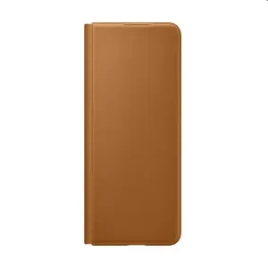 Knižkové puzdro Leather Flip Cover pre Samsung Galaxy Z Fold3, hnedá EF-FF926LAEGWW