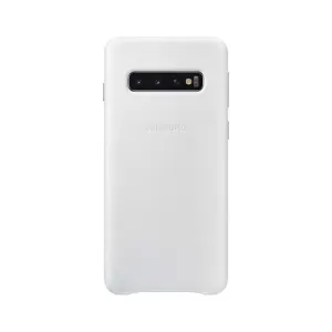 EF-VG973LWE Samsung Leather Cover White pro G973 Galaxy S10 (Pošk. Blister)