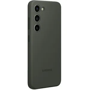 Zadný kryt Silicone Cover pre Samsung Galaxy S23, kaki EF-PS911TGEGWW