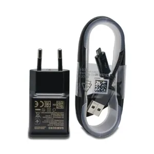 Nabíjačka Samsung EP-TA200EBE 15W + MicroUSB nabíjací kábel 1.5m Čierna (Bulk)