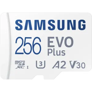 SAMSUNG 50929
Pamäťová karta SAMSUNG microSDXC 256GB EVO Plus + SD adaptér