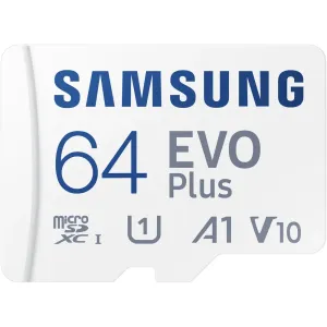 SAMSUNG 50927
Pamäťová karta SAMSUNG microSDXC 64GB EVO Plus + SD adaptér