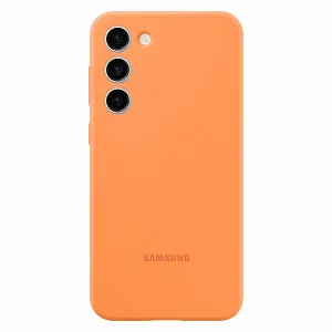 Puzdro Silicone Cover pre Samsung Galaxy S23 Plus, orange EF-PS916TOEGWW