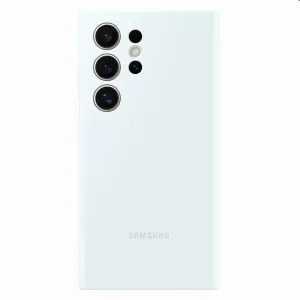 Zadný kryt Silicone Cover pre Samsung Galaxy S24 Ultra, biela EF-PS928TWEGWW