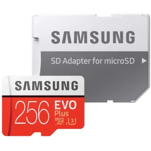Samsung MicroSDXC 256 GB EVO Plus UHS-I U3 + SD adaptér