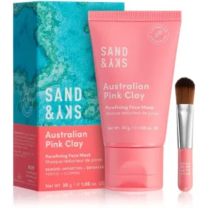 Sand & Sky Australian Pink Clay Porefining Face Mask detoxikačná maska na rozšírené póry 30 g