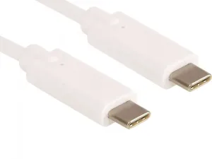 Sandberg USB-C do USB-C kabel, CHARGE, 1 m, bílý