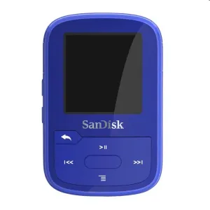 SanDisk MP3 Clip Sport Plus 32 GB, blue - OPENBOX (Rozbalený tovar s plnou zárukou)