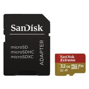 SanDisk Extreme/micro SDHC/32GB/100MBps/UHS-I U3 / Class 10/+ Adaptér #7054880