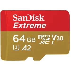 SanDisk Extreme microSDXC 64GB 170MB/s + adaptér #4492635