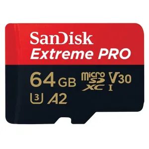 SanDisk Extreme PRO microSDXC 64 GB 200 MBs s adaptérom SDSQXCU-064G-GN6MA